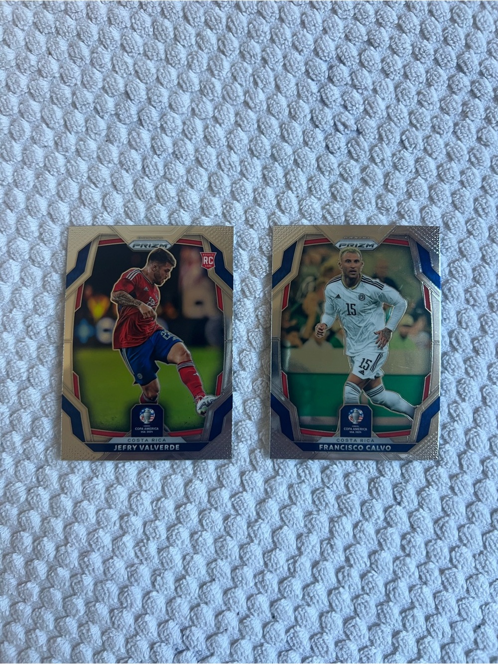 Lot of 2, Panini Prizm Costa Rica Soccer Cards
